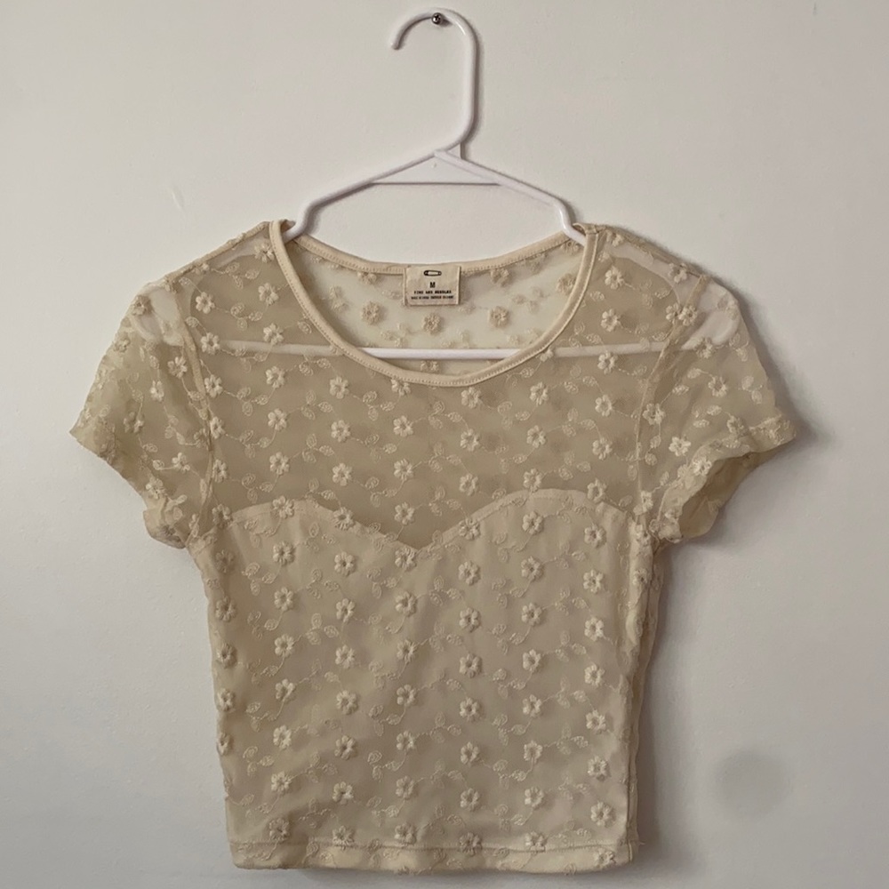 Pins and Needles Sheer Tapered Blouse